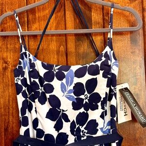 Jessica Howard White/Blue Floral Spring Summer Sundress size 10